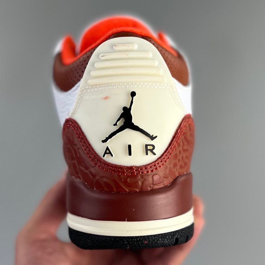 Air Jordan Retro 3 │White/Brown/Red HL162200505