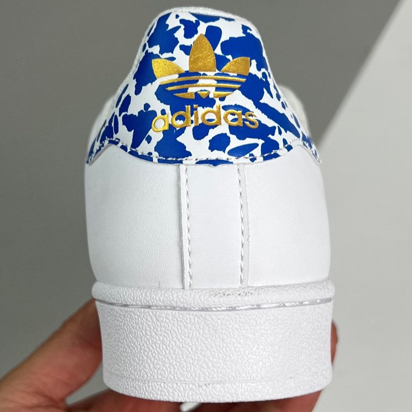 Adidas Originals Superstar | Cloud White/Blue/Gold Metallic 5XHLY95