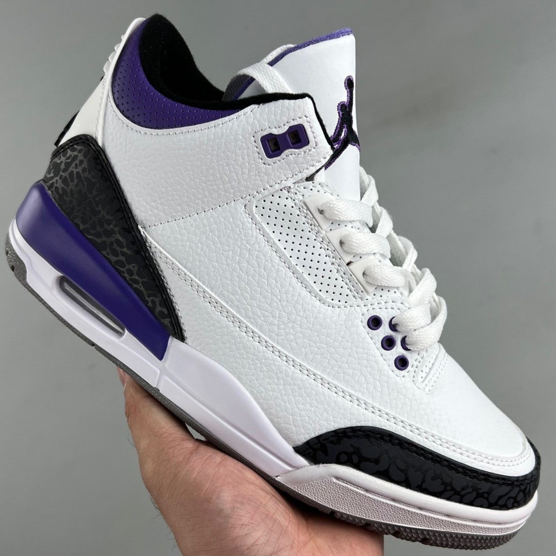 Air Jordan Retro 3 | White/Purple/Black HL421050315