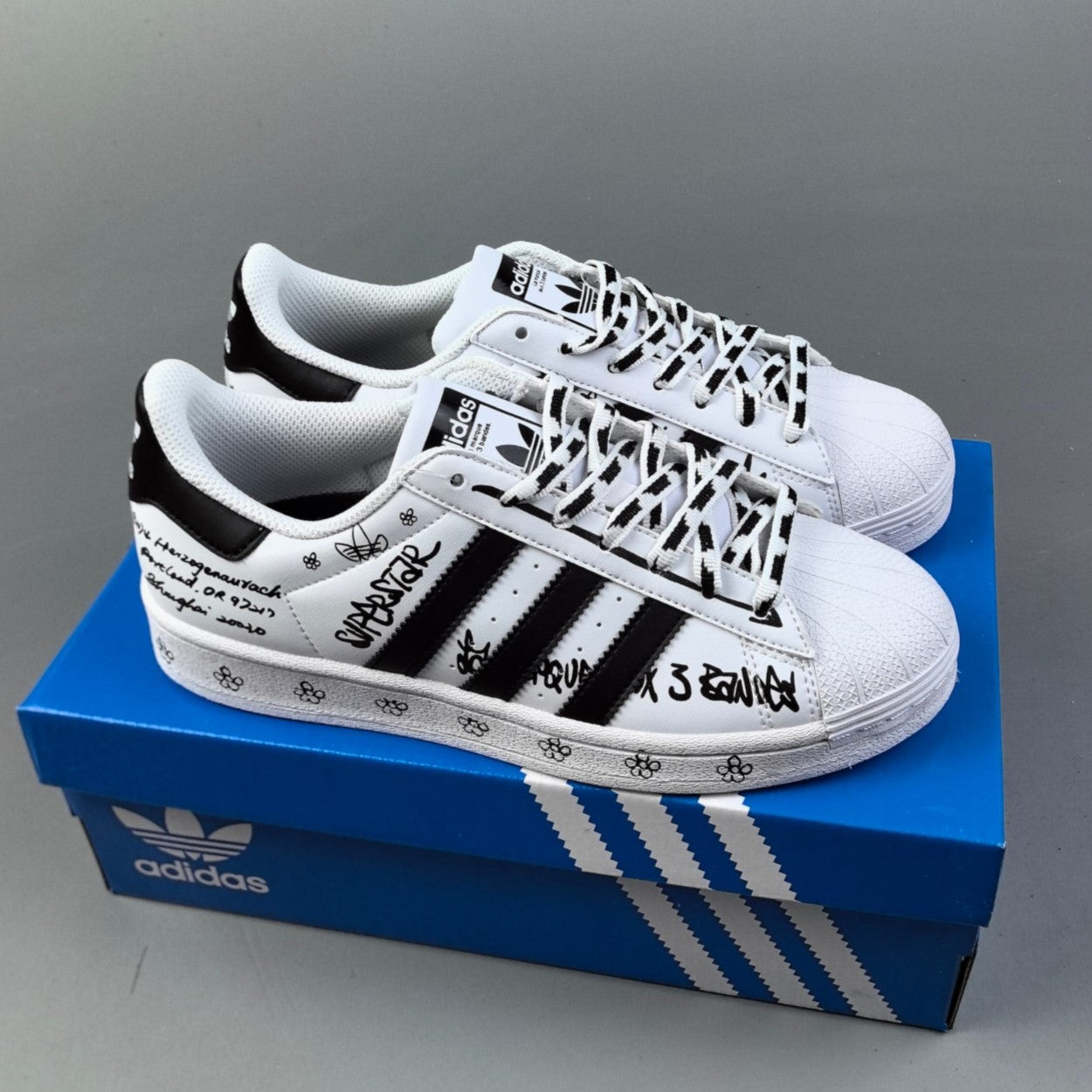 Adidas Originals Superstar Sharpie Pack | Graffiti White/Black HL151400521