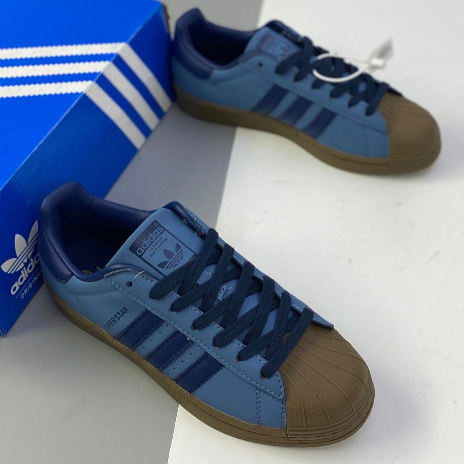 Adidas Originals Superstar | Blue/Brown 02CHLR12