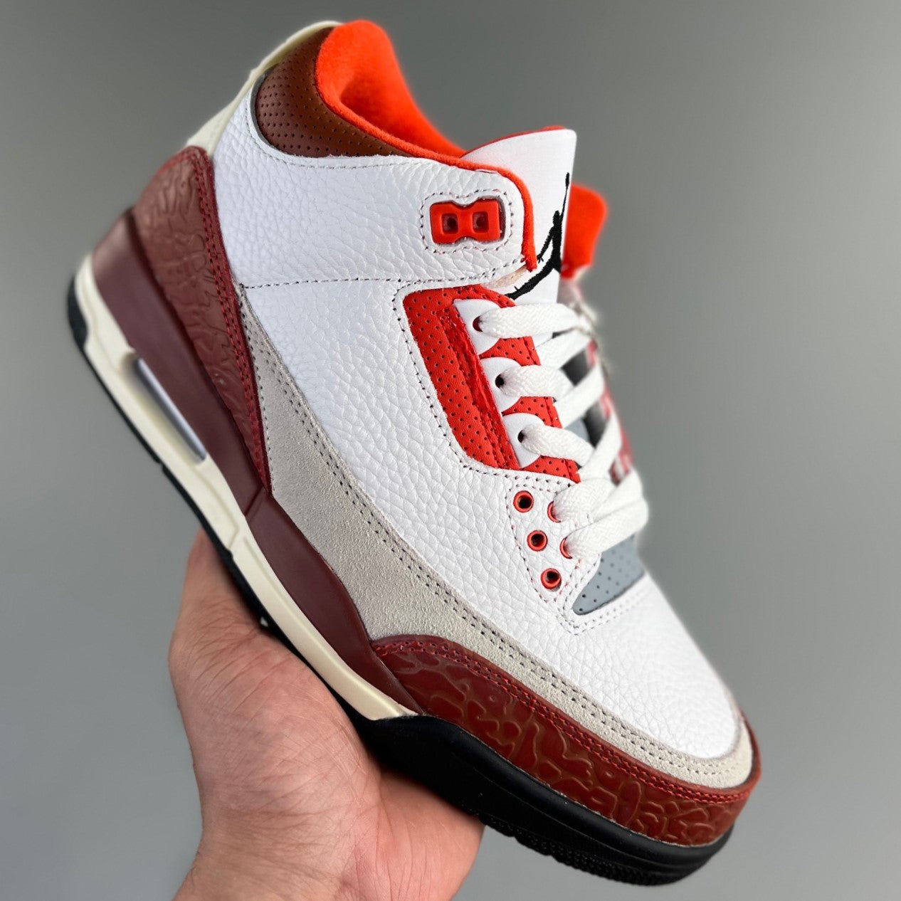 Air Jordan Retro 3 │White/Brown/Red HL162200505