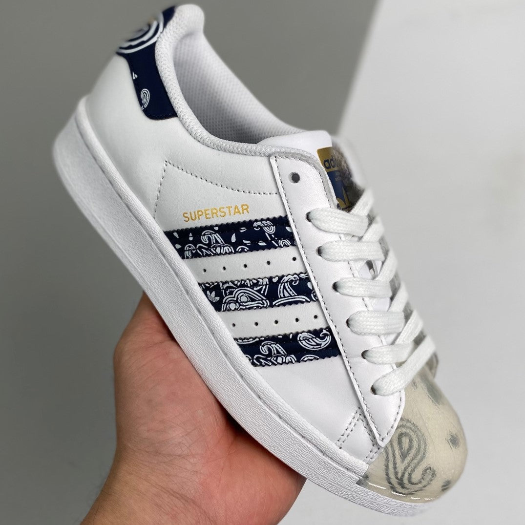Adidas Originals Superstar Bandana | White Navy 03XHLF14