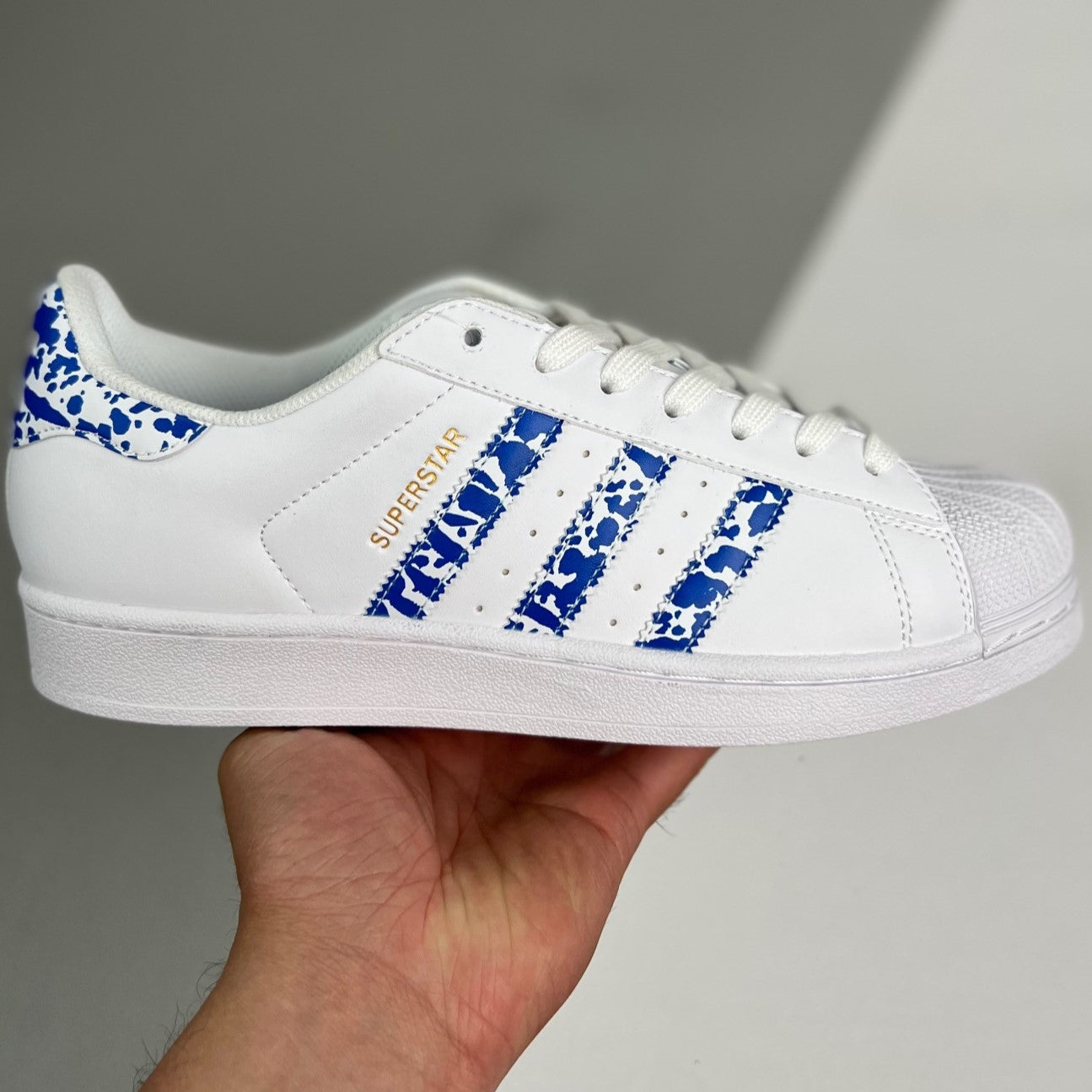 Adidas Originals Superstar | Cloud White/Blue/Gold Metallic 5XHLY95