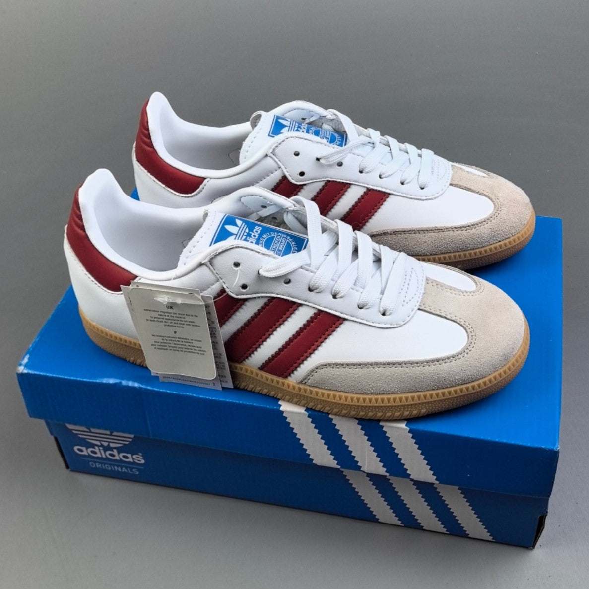 Adidas SAMBA OG | White Burgundy Gum HL281100524