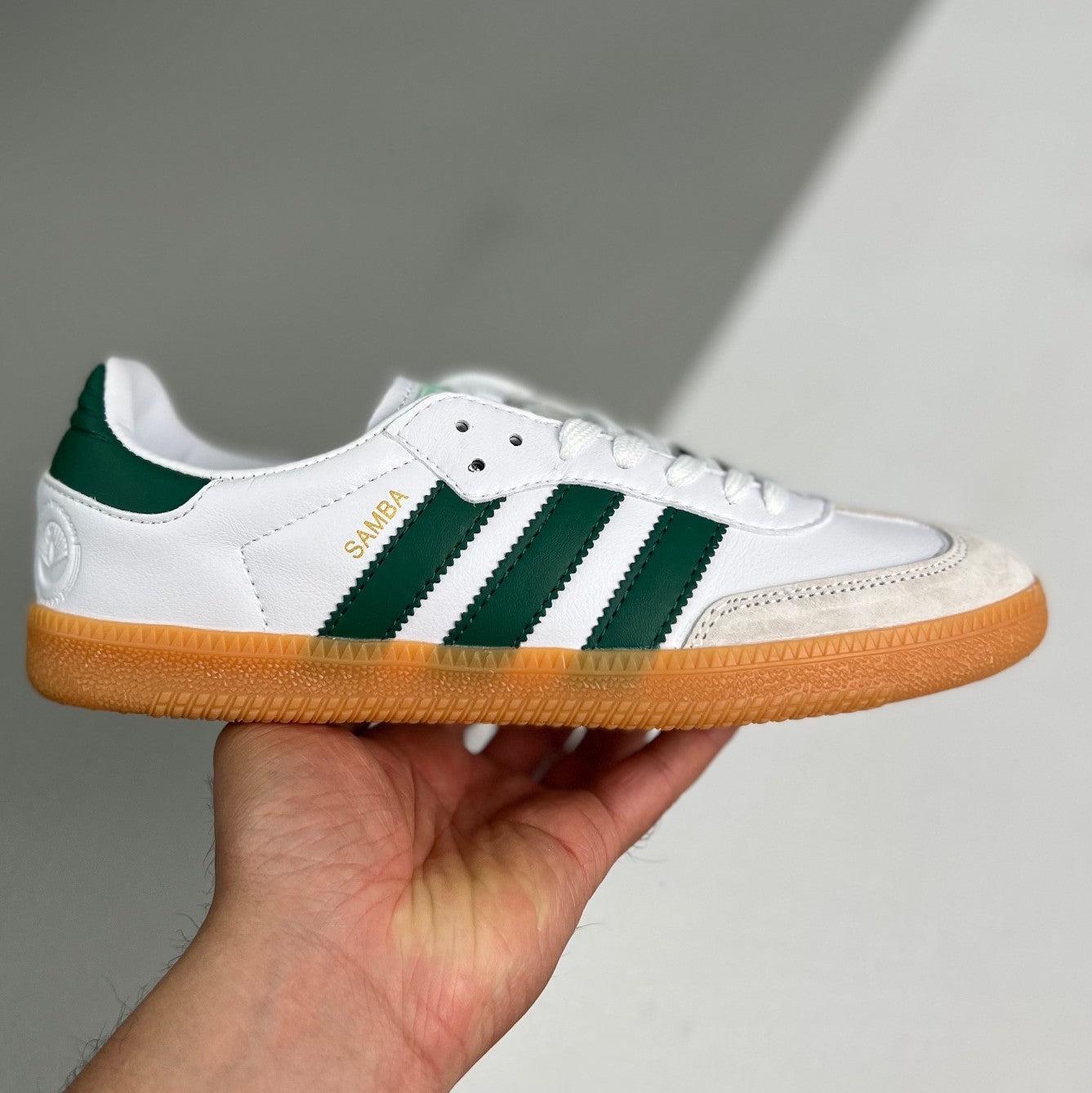 Adidas SAMBA VEGAN | White/Dark Green 01CHLR12