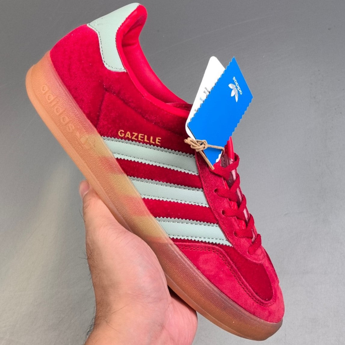 Adidas GAZELLE INDOOR │Rojo/Light Grey HL261201101