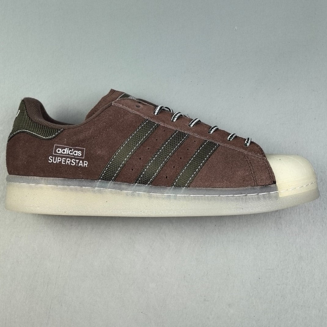 Adidas Originals  Superstar 82 Trainers | Earth Strata/Olive Strata/Aluminium HL071201214