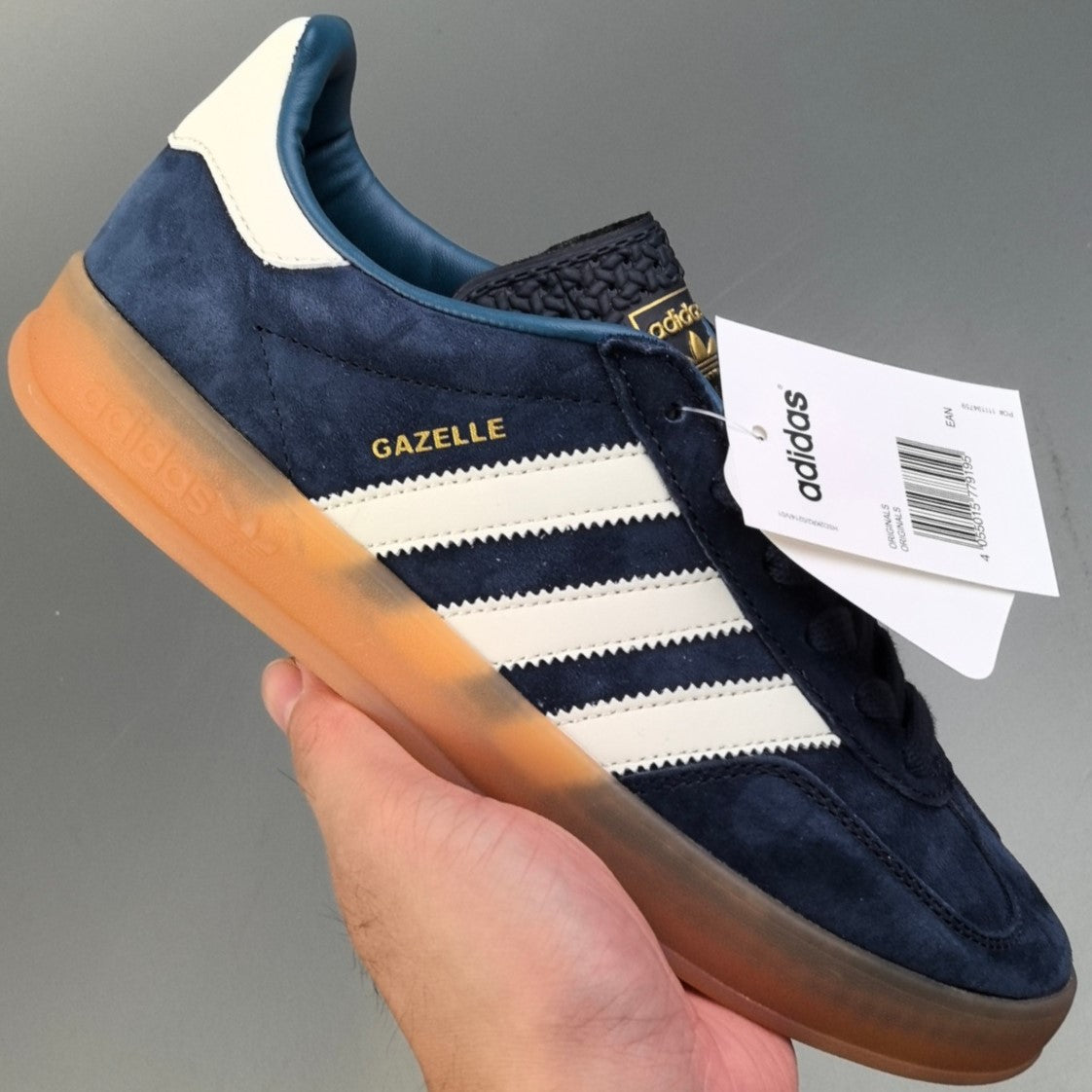 Adidas GAZELLE INDOOR │Dark Blue Bliss Orange HL261201007