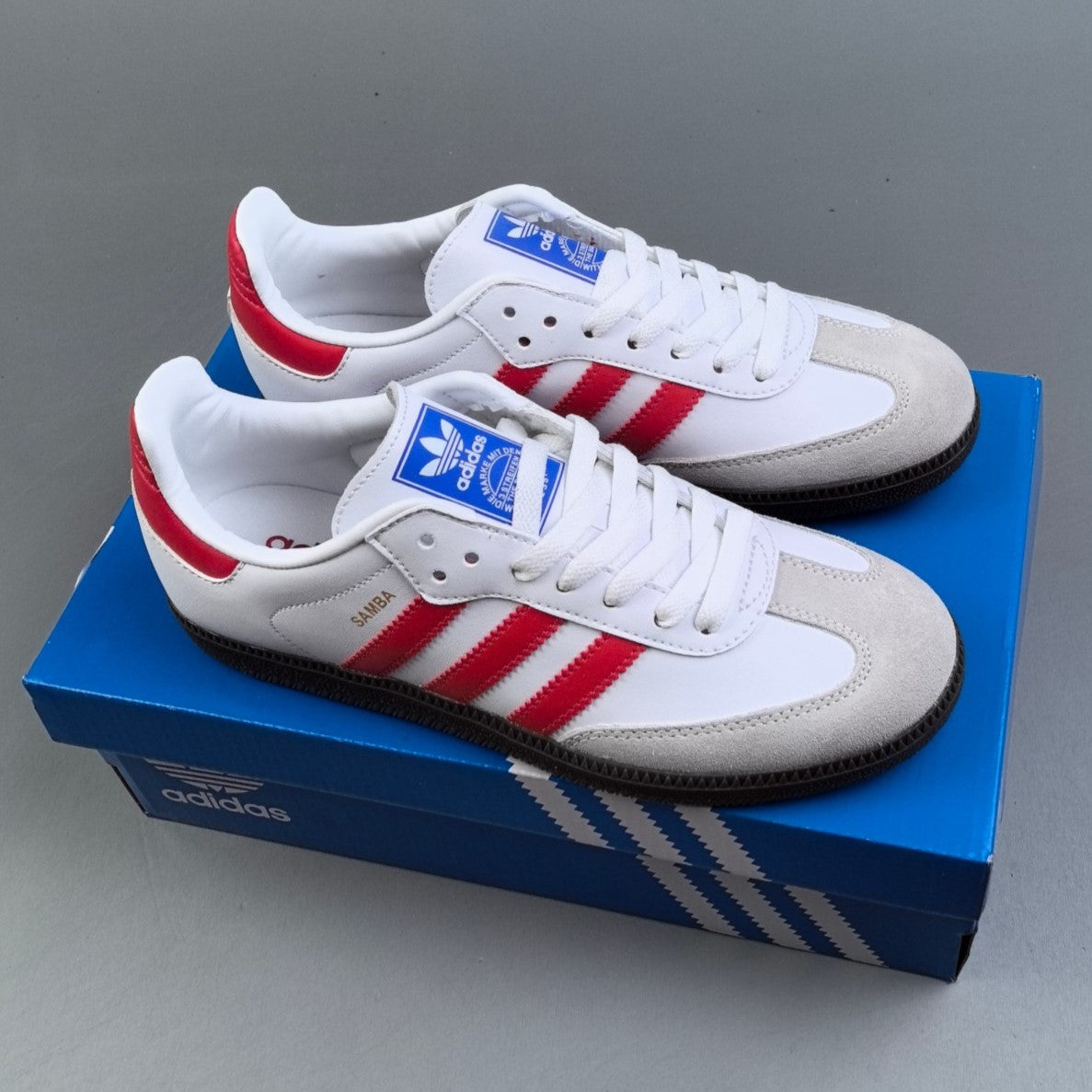 Adidas SAMBA OG | White/Red HL77750809