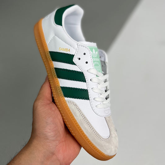 Adidas SAMBA VEGAN | White/Dark Green 01CHLR12