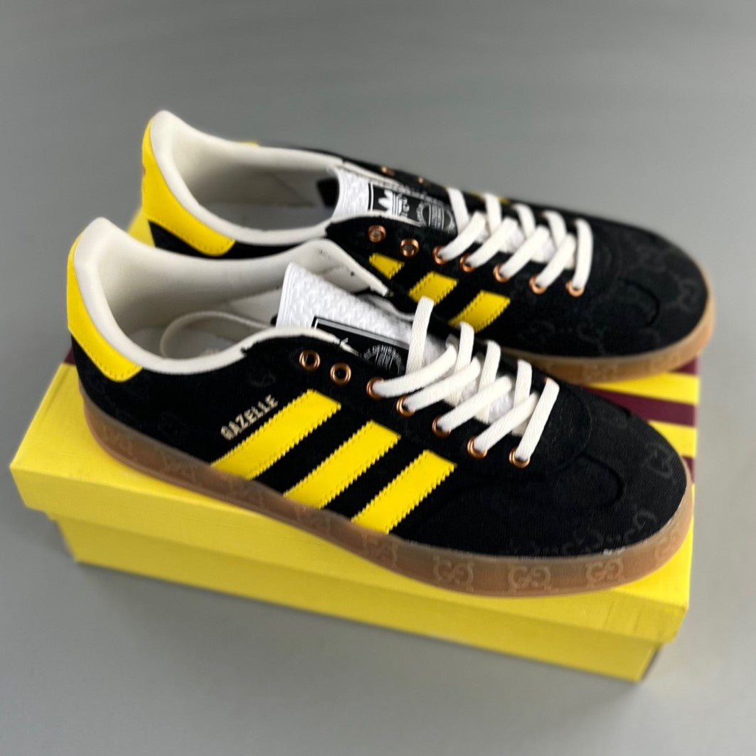 Adidas GAZELLE INDOOR │Gucci Black/Yellow HL181100703