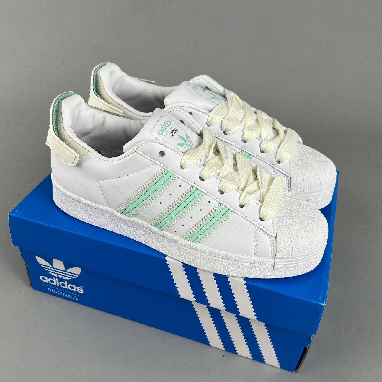 Adidas Originals  Superstar  | Beige/Green 01XHLX141210