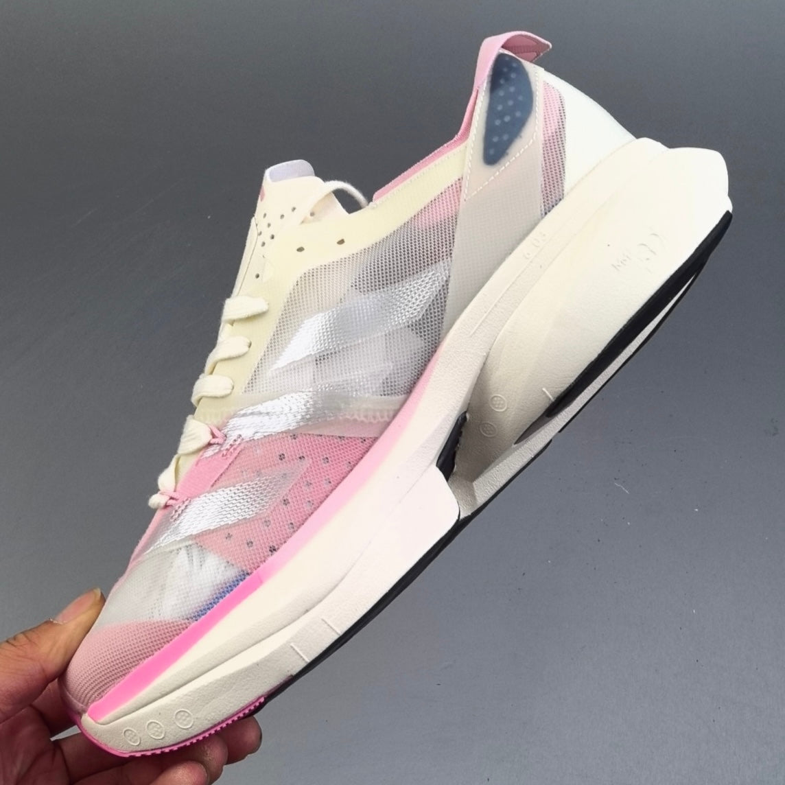 Adidas ADIZERO ADIOS PRO 3 |  Chalk White Silver Metallic Clear Pink HL111800427