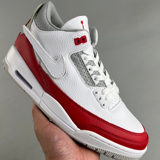 Air Jordan Retro 3  | Tinker White/Red 04HHLL121208