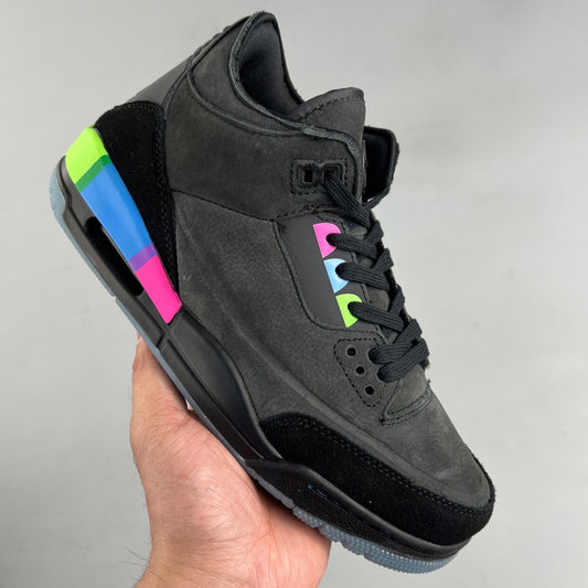 Air Jordan Retro 3  │SE Q54 Black Multi color 02HHLL120314