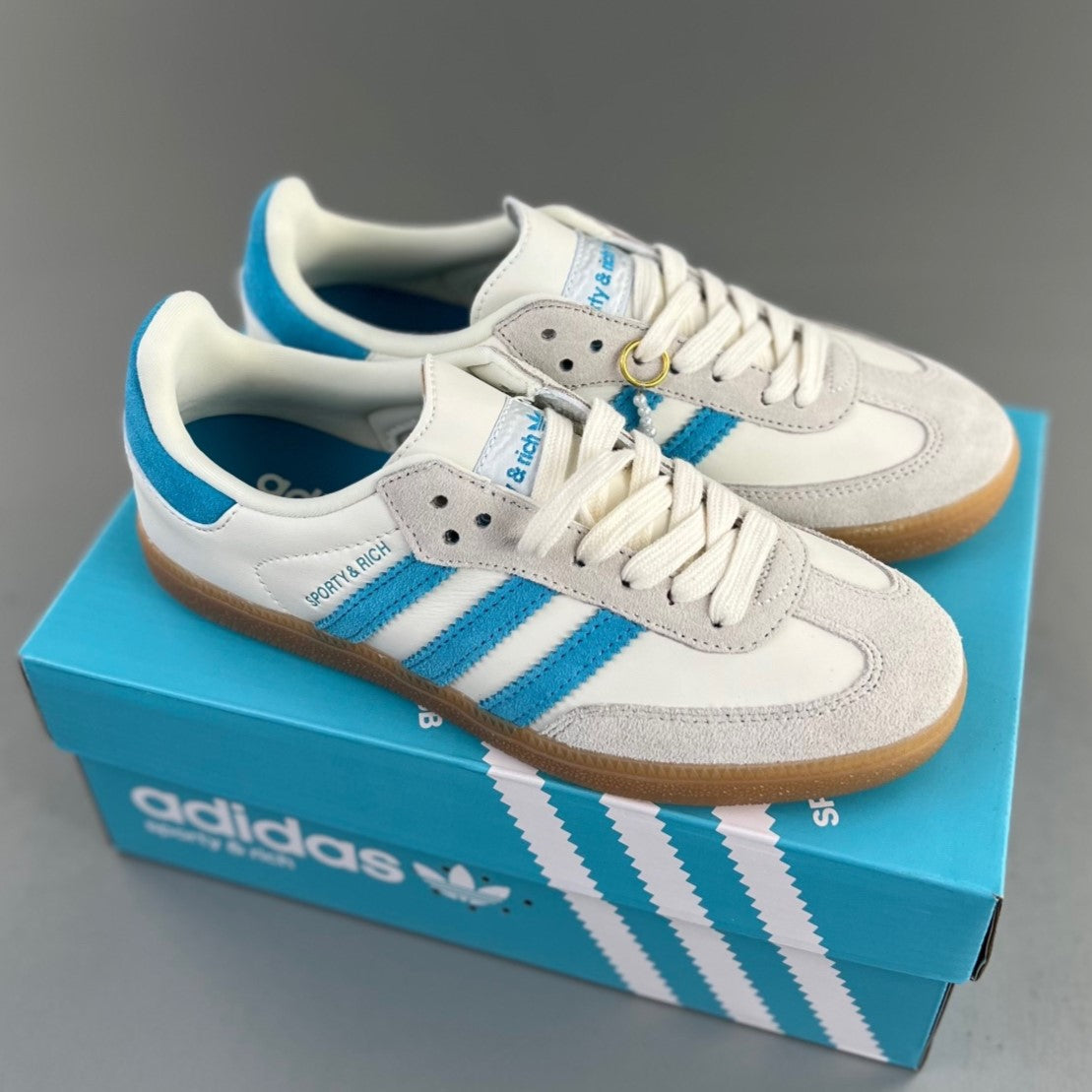 Adidas SAMBA SPORTY AND RICH | Beige/Light Blue HL091050420