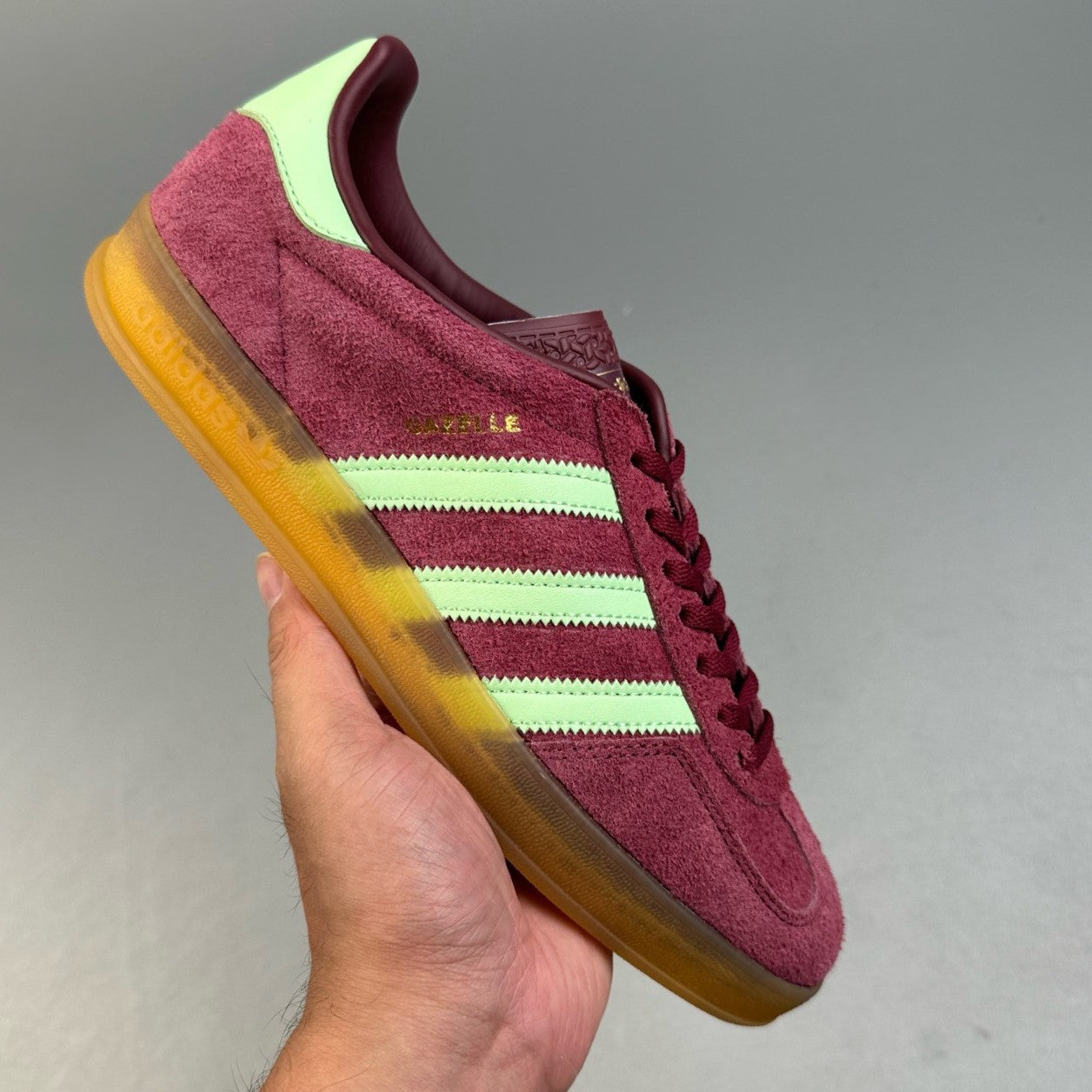 Adidas GAZELLE INDOOR │Red Semi Spark Green 07HHLL120602