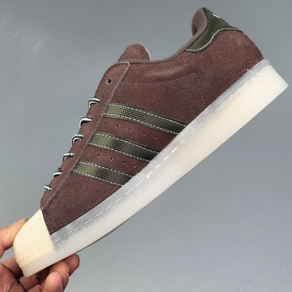 Adidas Originals  Superstar 82 Trainers | Earth Strata/Olive Strata/Aluminium HL071201214