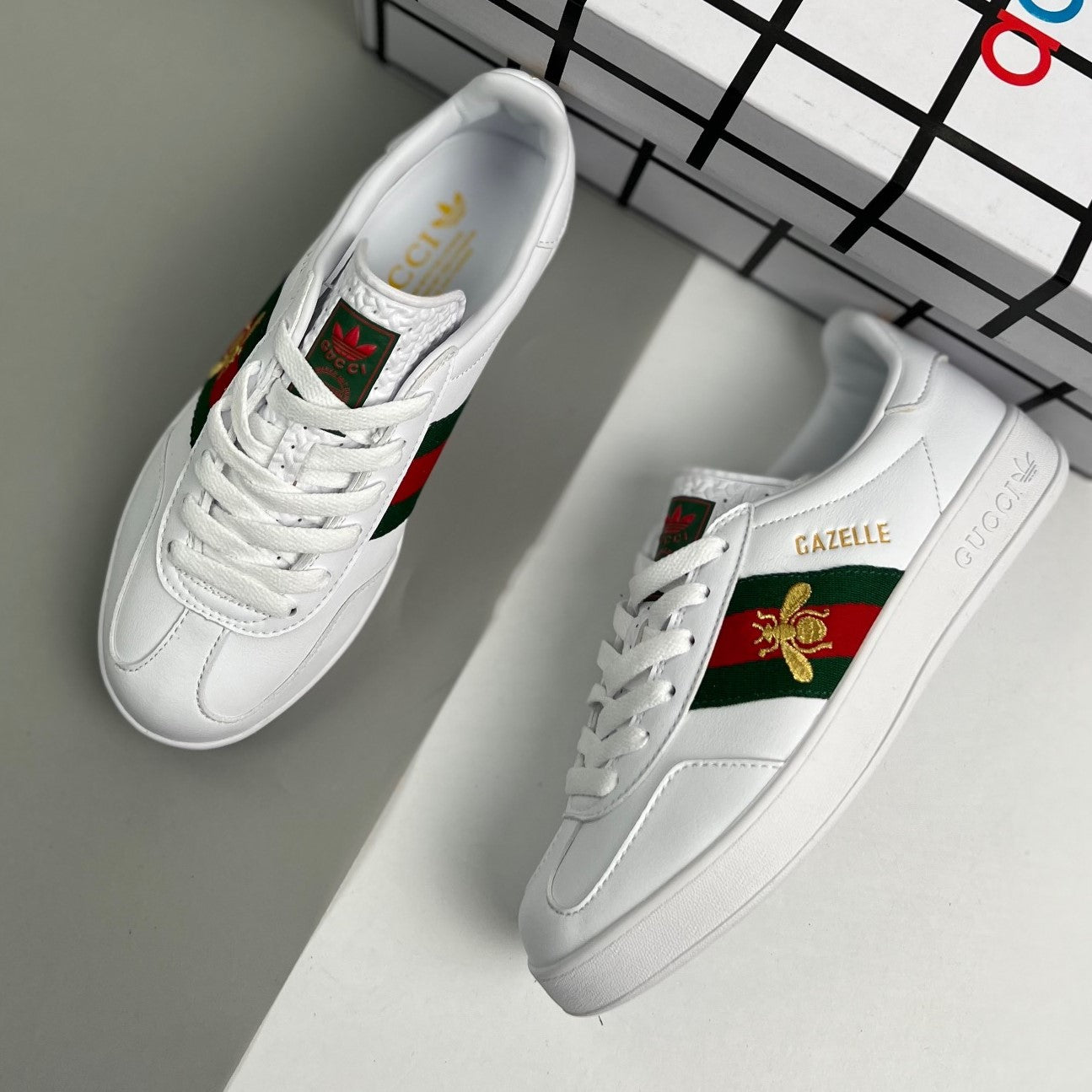 Adidas GAZELLE INDOOR │Gucci White 06H10086L12