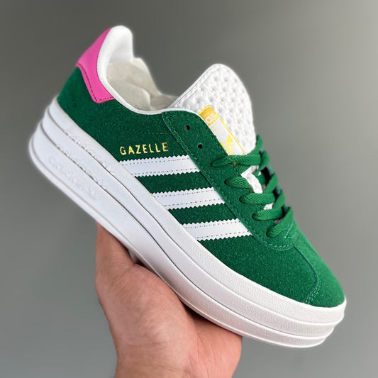 Adidas GAZELLE BOLD │Green Lucid Pink HL401400823