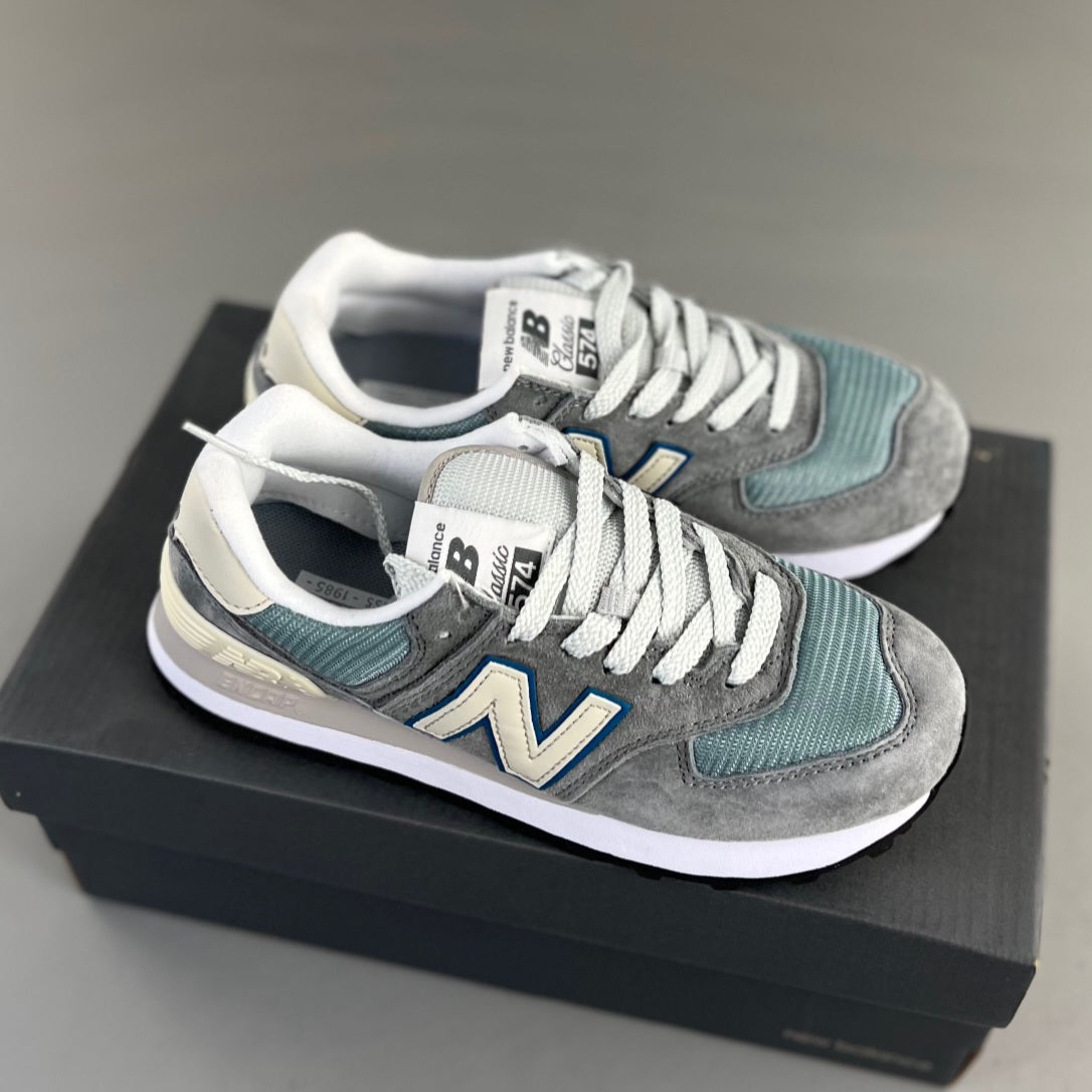 New Balance 574| Gris y Turquesa HL091300802