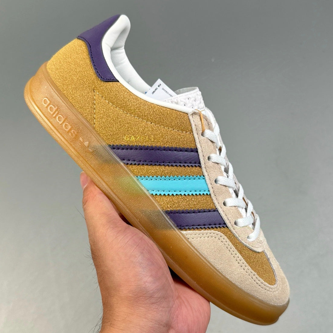 Adidas GAZELLE INDOOR │Mustard Yellow/Blue 02HHLL120602