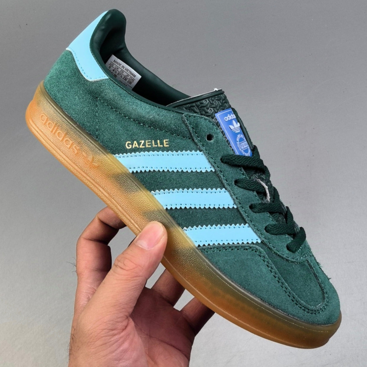 Adidas GAZELLE INDOOR │Green/Sky Blue HL771200329