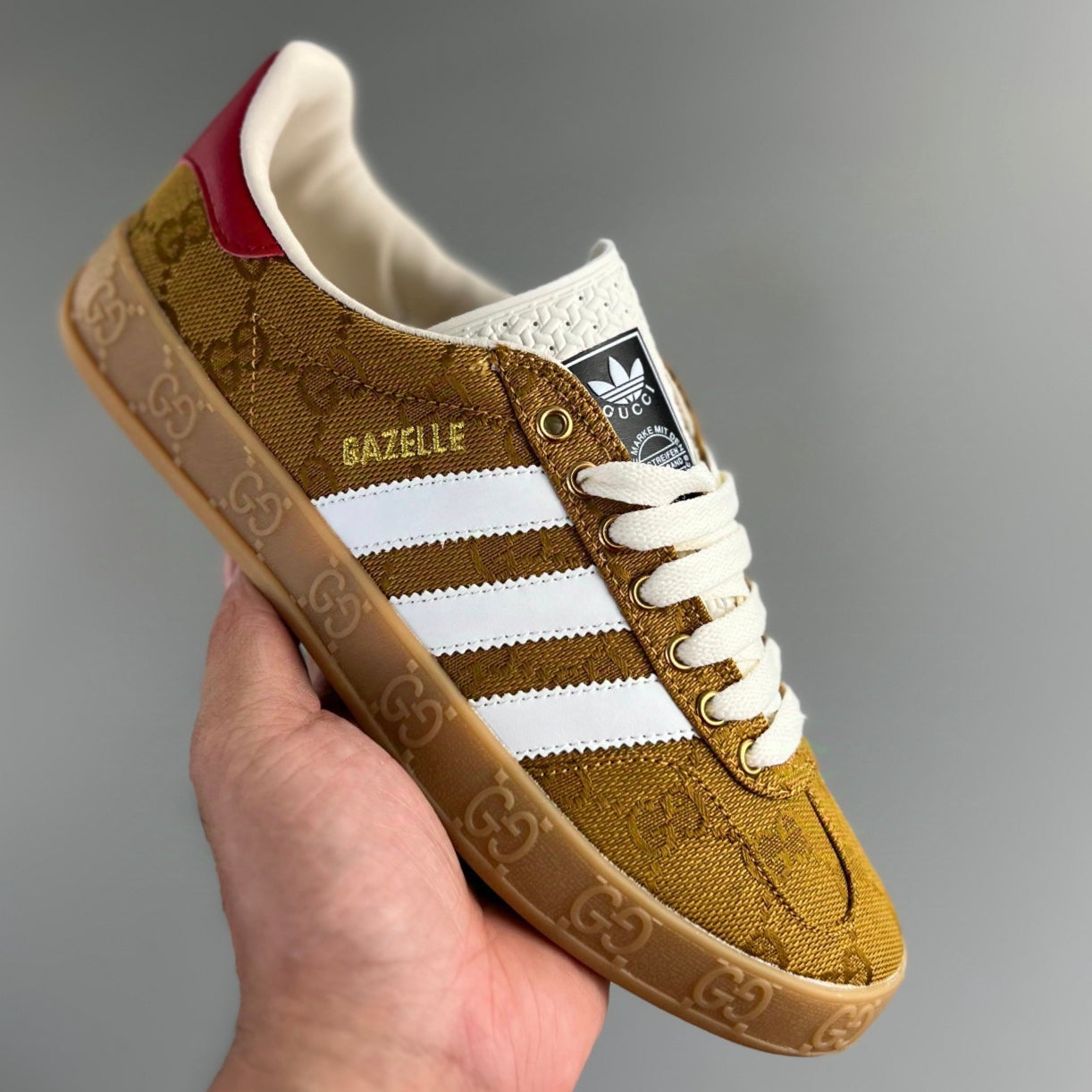 Adidas GAZELLE INDOOR │Gucci Beige Marrón HL481100710