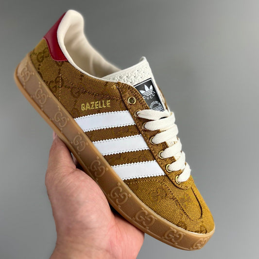 Adidas GAZELLE INDOOR │Gucci Beige Marrón HL481100710